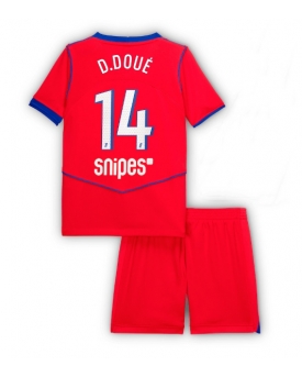 Billige Fotballdrakt Paris Saint-Germain Desire Doue #14 Replika Tredjedraktsett Barn 2025-26 Kortermet (med bukser)